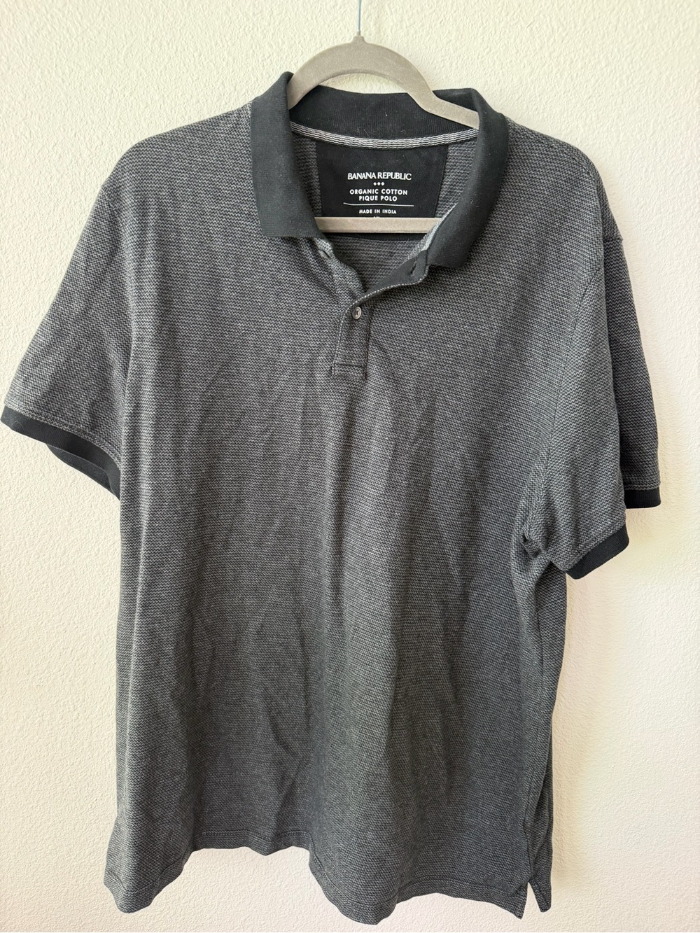 Banana Republic Charcoal and Black Men's Polo